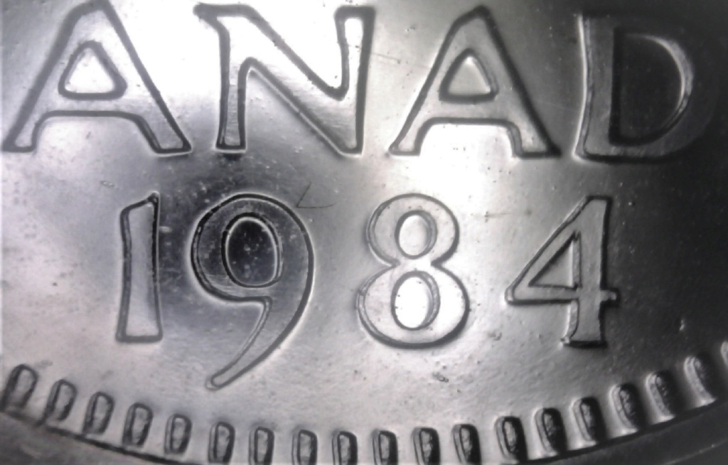 1984 - NBU - Coin Décalé Revers (Rev. Die Shift) Image476