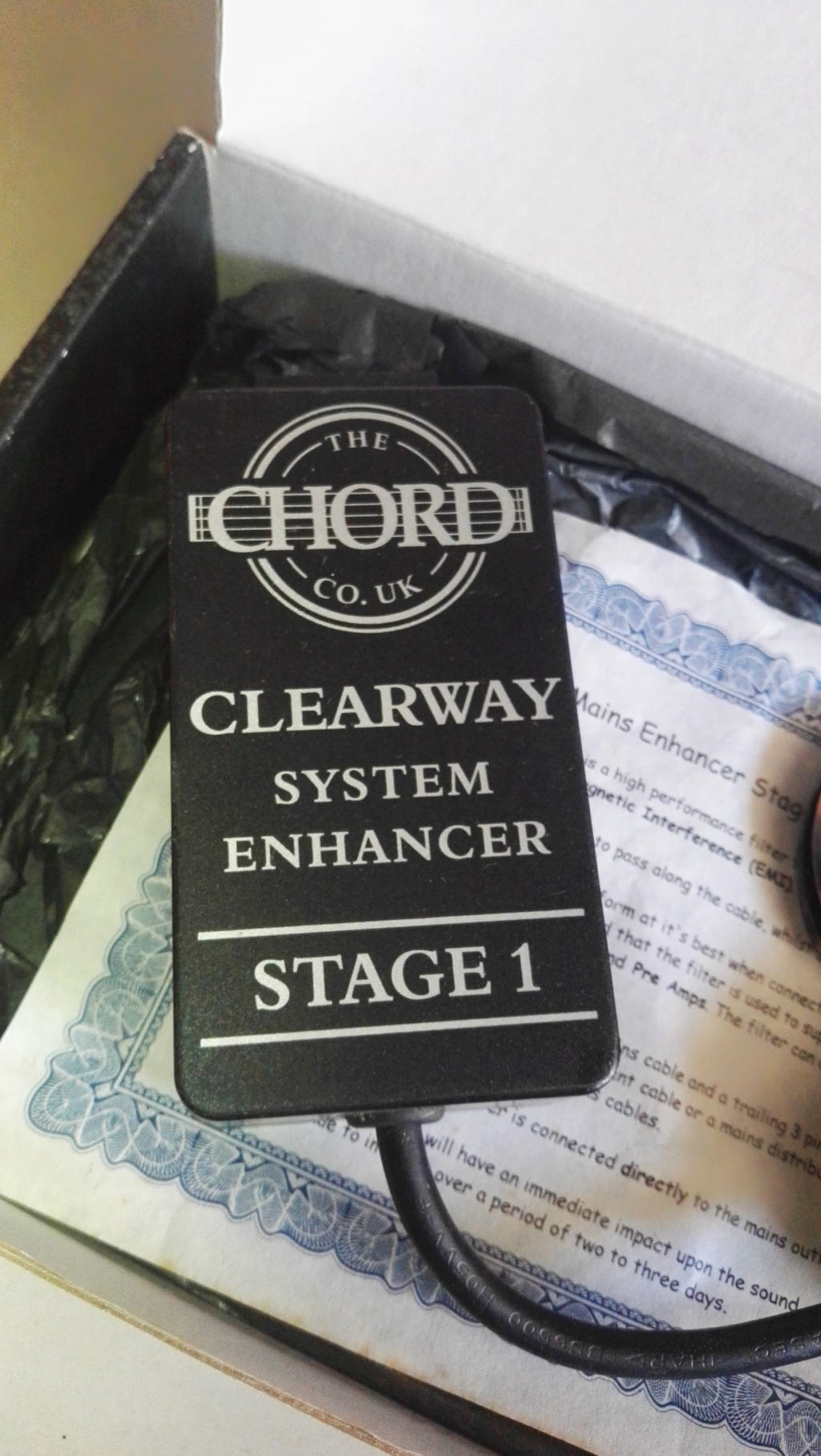 Chord stage 1 Clearway system enhancer Stage112