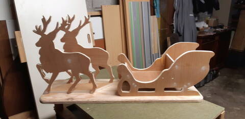 Comment Faire Un Traineau Du Pere Noel En Bois : Luge En Bois Traineau