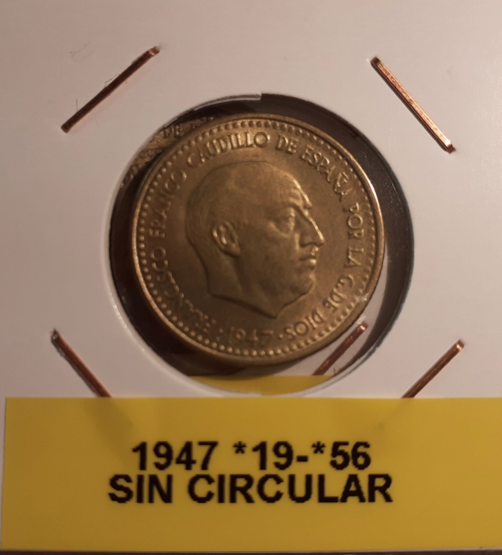 1 PESETA 1947*56 SIN CIRCULAR 03410