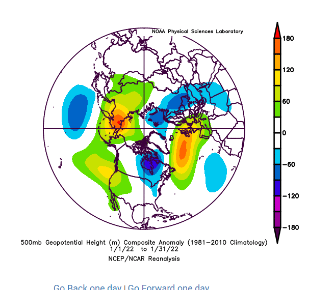 Retro/Grading of 2021-22 meteorological winter 500mbj10