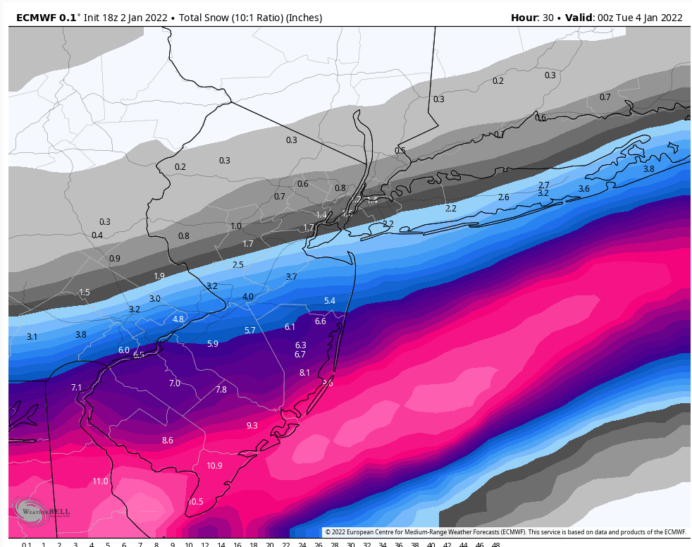 January 3rd 2022 potential coastal snowstorm - Page 3 Euro1810