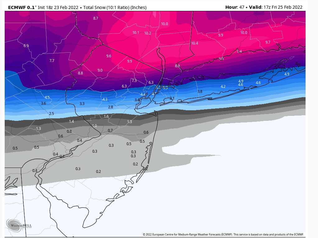 February 25th 2022 potential snow/ice for mainly well NW of I95 - Page 5 Euro62