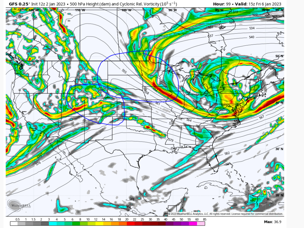 Possible minor snowfall threat 1/6 Gfs127