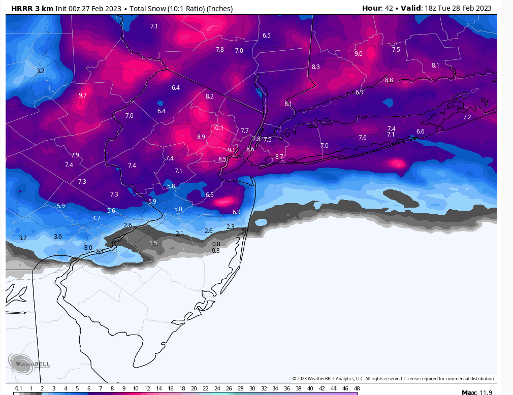 2 - February 27th-28th 2023 Winter Storm Hrrr11