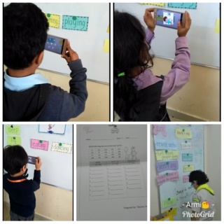 Continuation of the lesson about verb+ing using Aurasma app Photog23