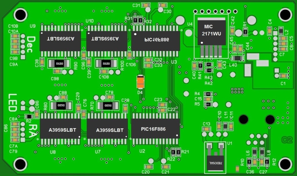 Carte contrôleur N-EQ6 en détail 711