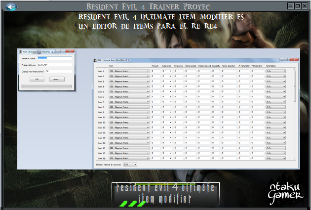 Resident Evil 4 Trainer Proyec Re310