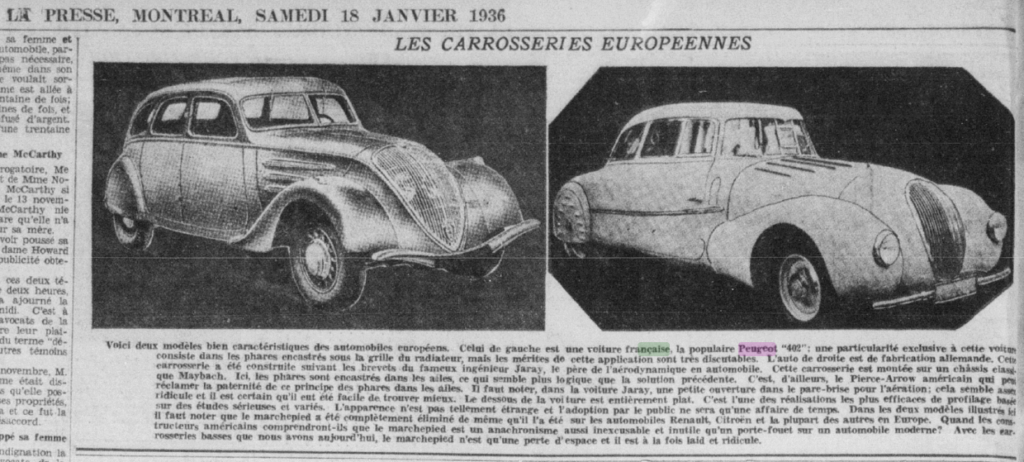 Publicité d'époque : Peugeot 1936_p11