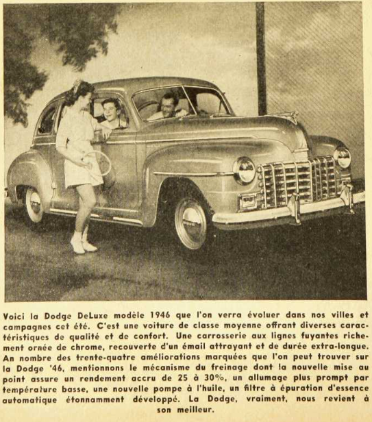 Vieilles Publicitée Dodge/Plymouth/Chrysler au Québec - Page 4 1946_d10