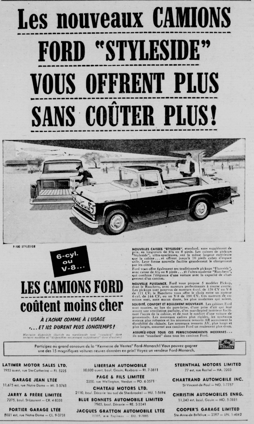 Vieilles publicité Ford/Mercury au Québec - Page 4 1957_c10