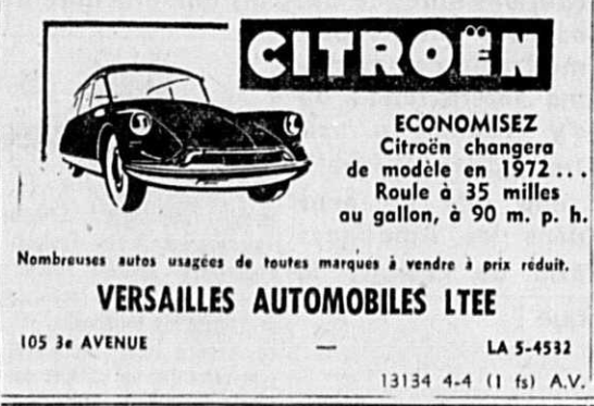 Publicité d'époque : Citroën 1961_c11