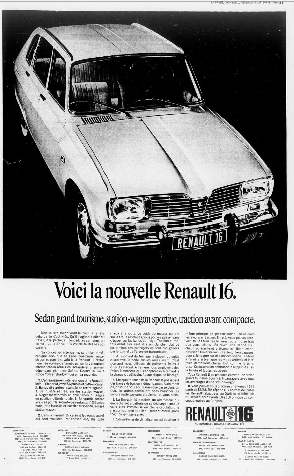 Publicité d'époque : Renault au Québec 1966_011
