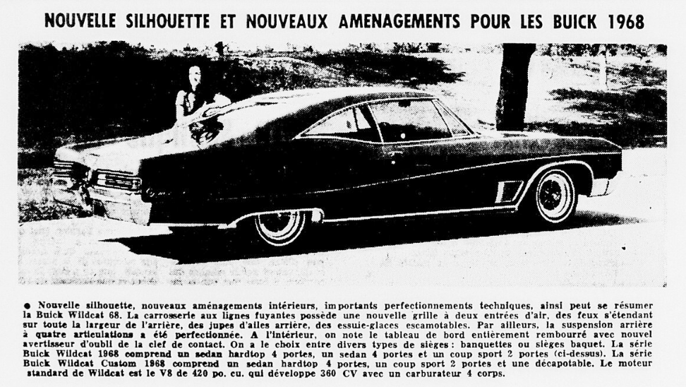 Article de journal 1968: La Buick Wildcat 1968_b12