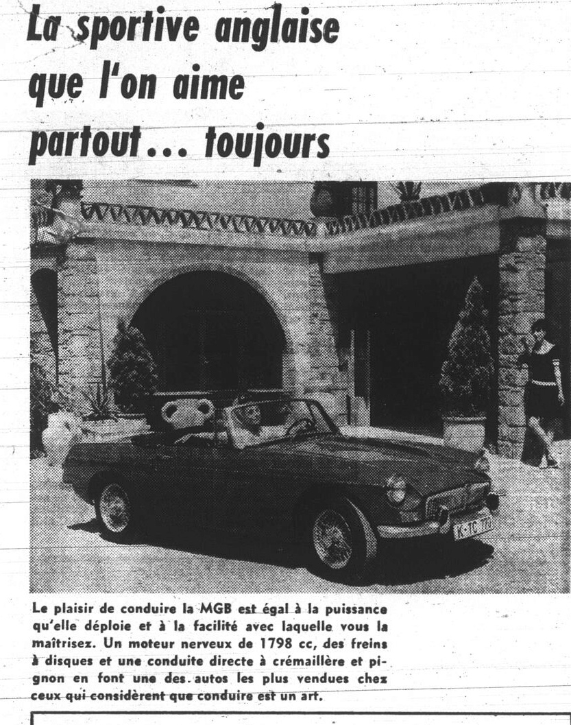 1968: Article de journal: MG B et MG C 1968_m12