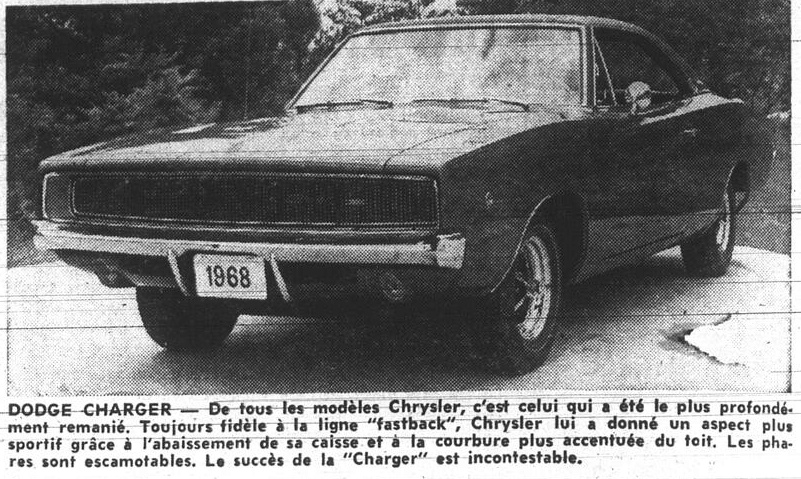  Article de journal: Dodge Charger 1968 Charge10