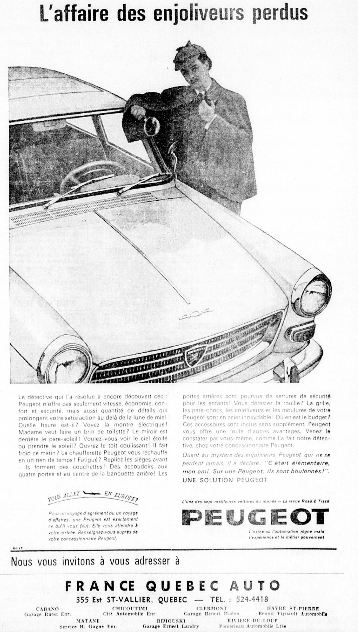 Publicité d'époque : Peugeot Image284