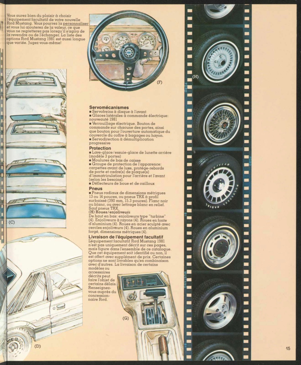 Brochure Mustang 1981 en français (Québec) Nouvel86
