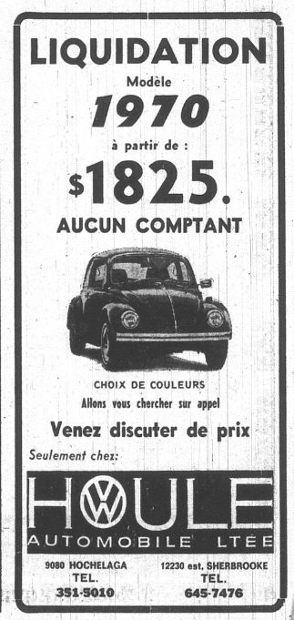 Publicité d'époque : Volkswagen Vw_19711