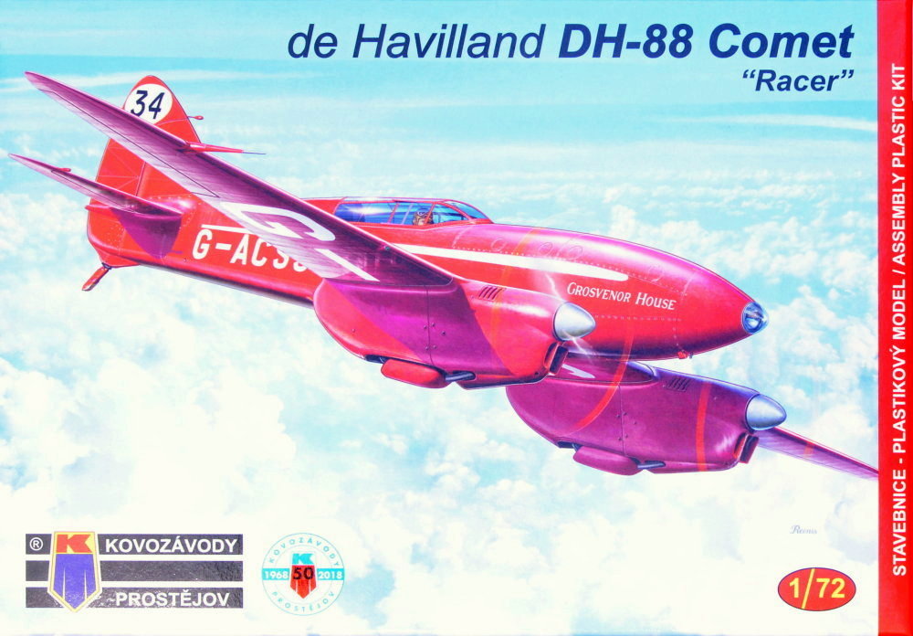 comet - De Havilland DH88 Comet - Maquettes SBS et Kovozavody Prostejov - 1/72ème Box_ar12