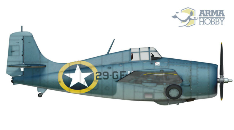 wildcat - Grumman F4F4 Wildcat - 1/72 - Arma Hobby Profil12