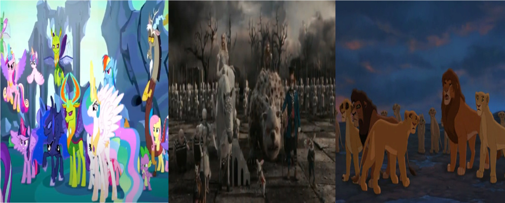 las comparaciones y coincidencias de: El Rey León 2, MLP, Alice in Wonderland y The LEGO Movie (2014) Pf10