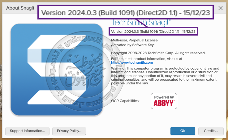 TechSmith Snagit 2024.0.3 Build1091عملاق تسجيل الشاشة وعمل شروحات احترافية أحدث إصدار 0113