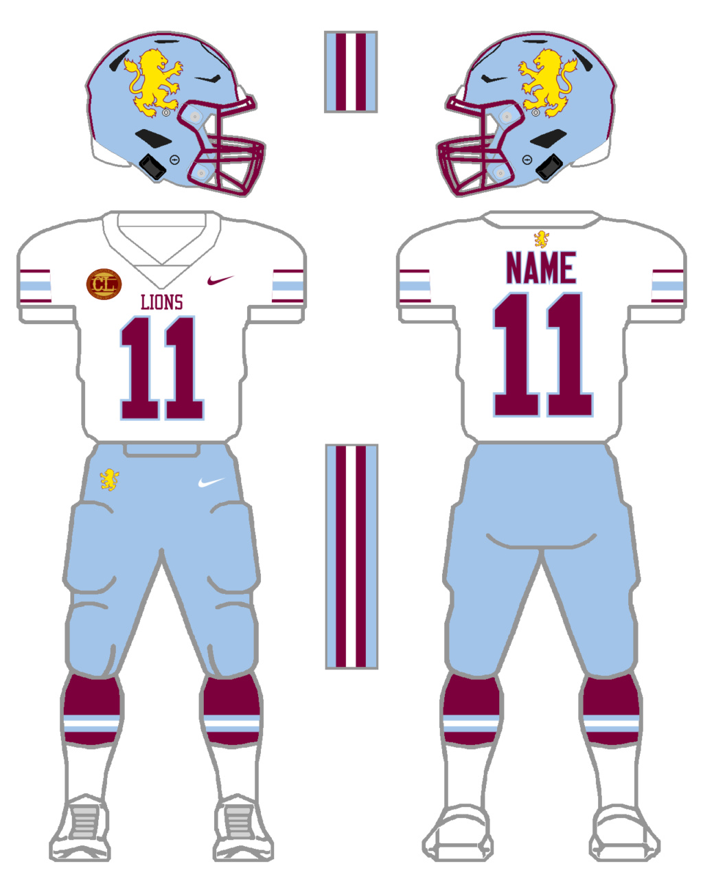 Help adapting my teams’ uniforms to the modern template  Lions310