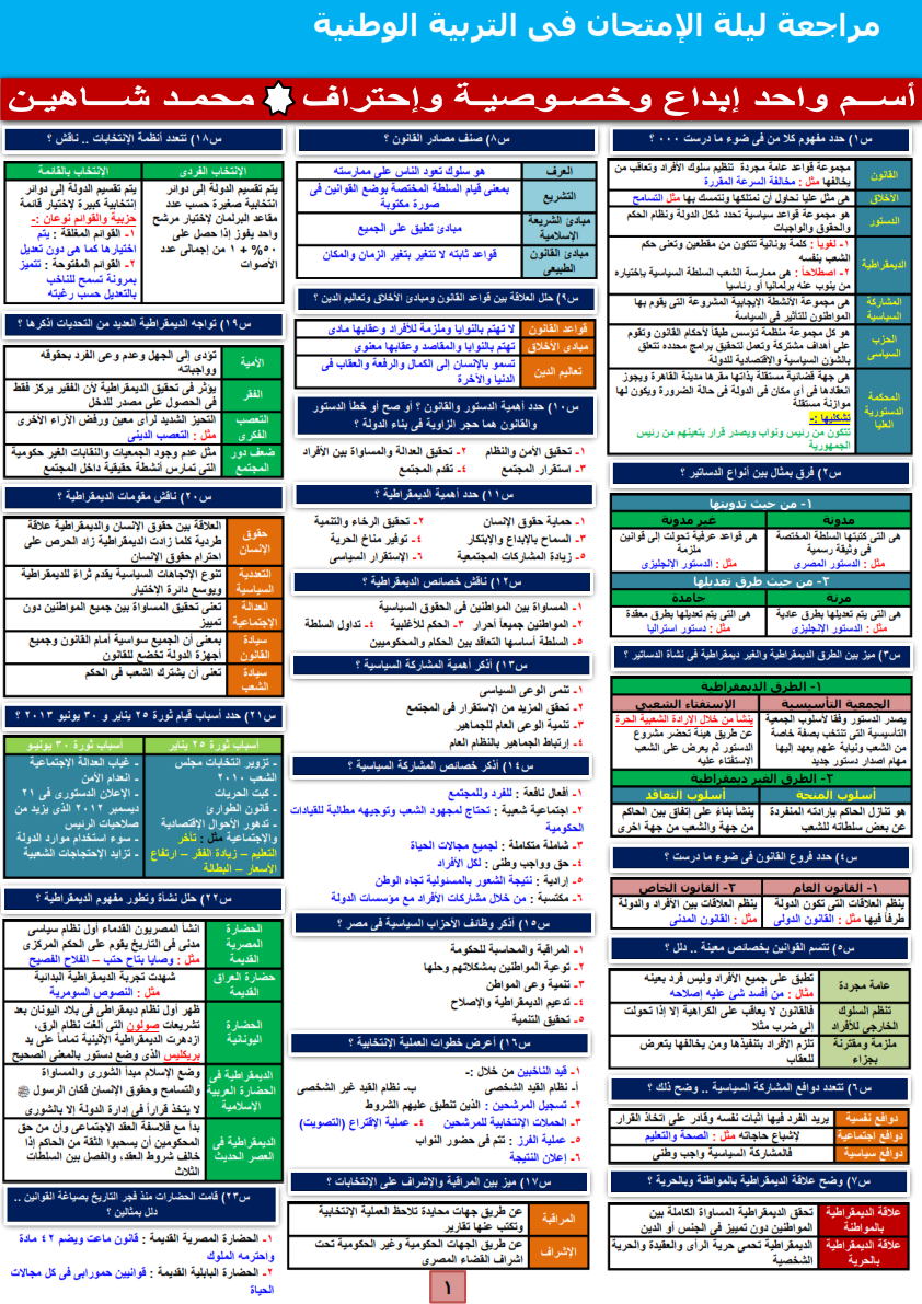 اقوى مراجعات التربية الوطنية للثانوية العامة 2023 1_aoao10