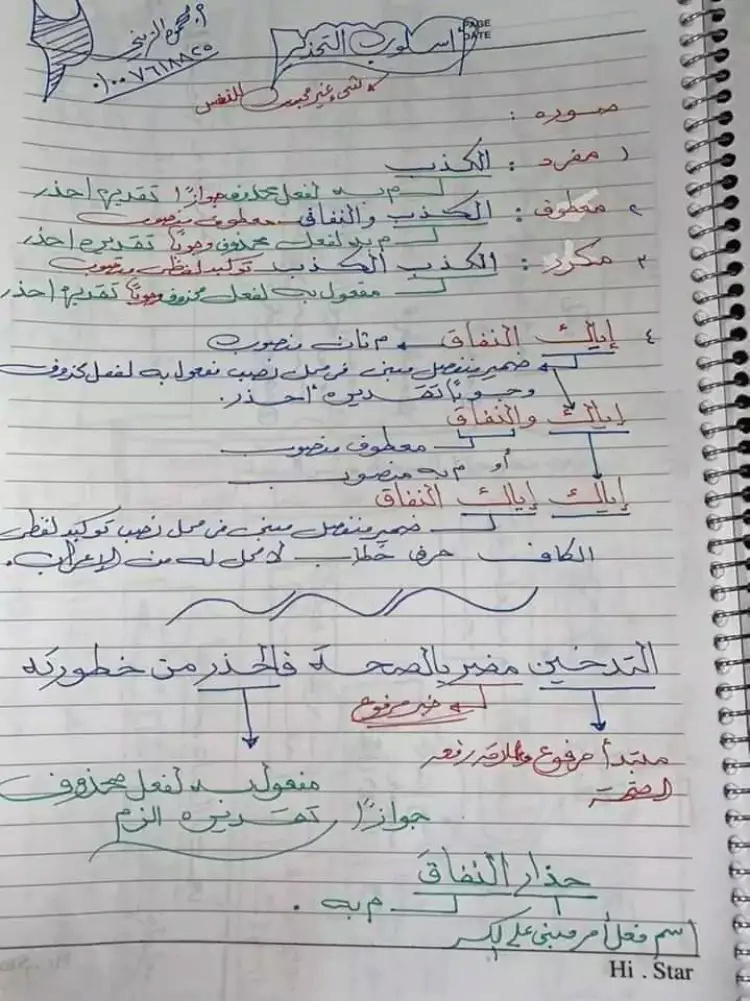 نحو - مخلص أهم 6 ورقات في النحو ثانوية عامة أ. محمود الزيني 378