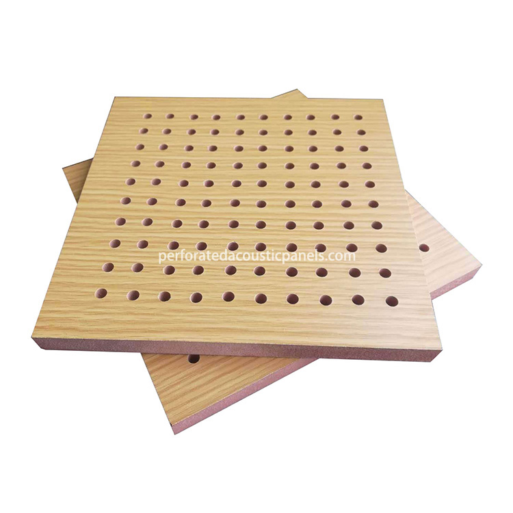 Office MDF Board Perforated Acoustical Panels Fireproof Ceiling F9fd3b10