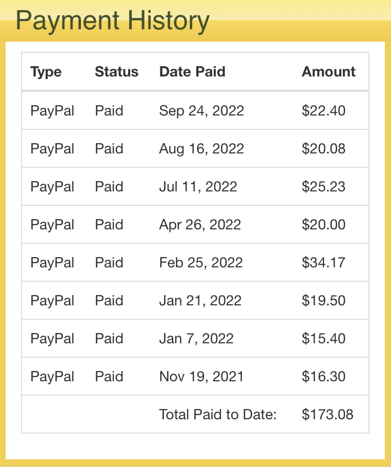 Recibiendo nuevo pago de 22,40$ para PayPal. Septiembre de 2022 75ccd310