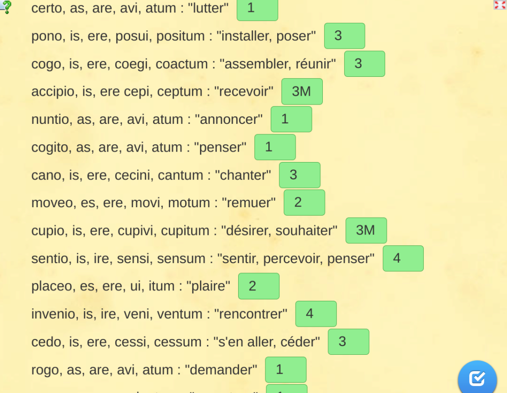 Quiz : à quel groupe appartient un verbe latin ? - Page 35 Screen12