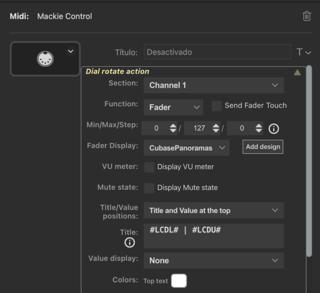 Dial rotate while pressed action: Same as above 113