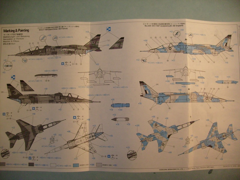 [HASEGAWA] SEPECAT JAGUAR E/T Mk2 1/72ème Réf 02803 S7301738