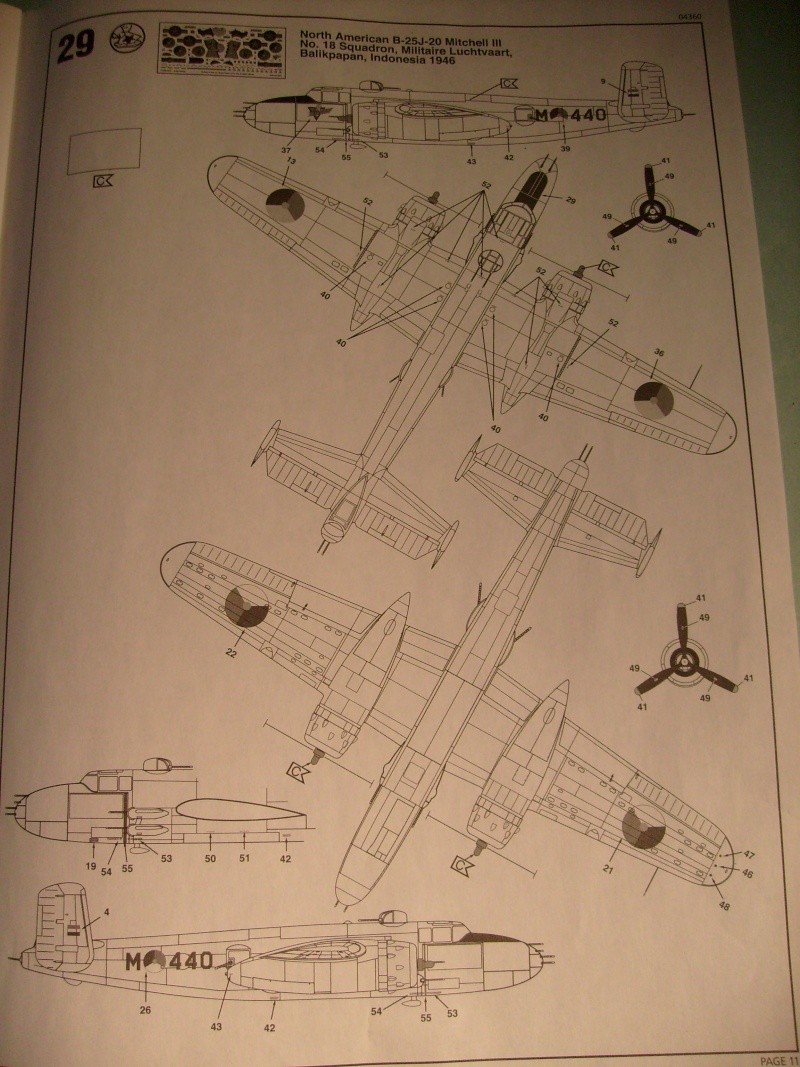 Comparatif NORTH AMERICAN B 25 MITCHELL 1/72ème S7302261