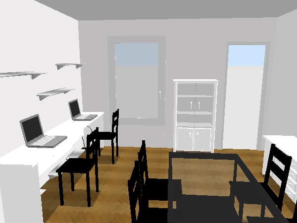 Réaménagement salle à manger/ bureau (même pièce) + relooking Salon410