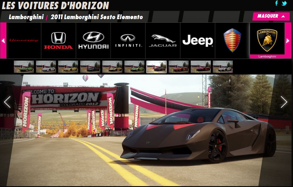 Forza Horizon : Les constructeurs et les voitures Captur36