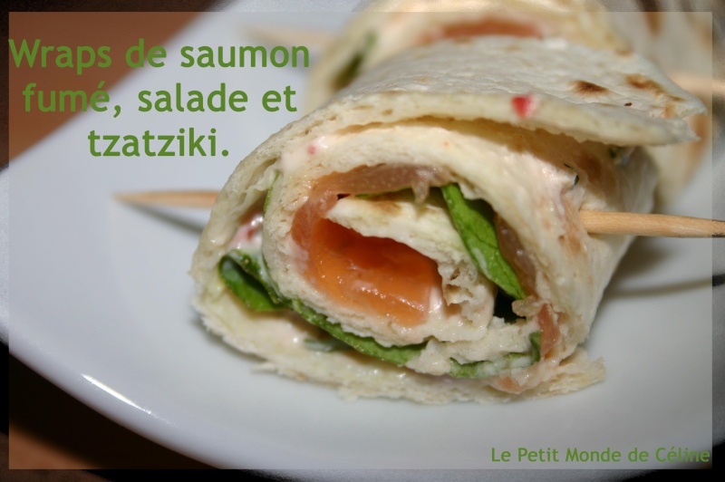 Wraps de saumon fumé, salade et tzatziki Wraps_10