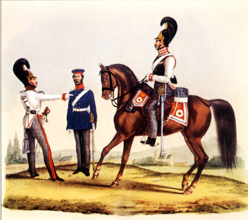 cavalerie, garde du corps prussiens 1815 Gardes12