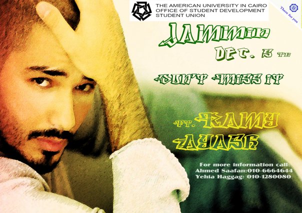 specially for Egyptians fans , ramy ayach will shine live at UAC Ramyfa10