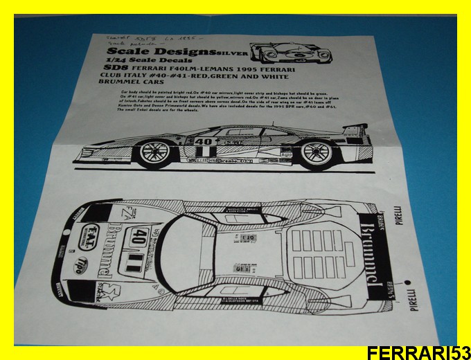 FERRARI F 40 GTE  LM 1995 N° 41 (rajout du 24 et fin montage 21_ph_10