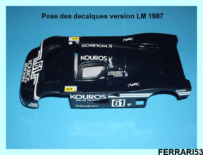 SAUBER MERCEDES C9 24 HEURES DU MANS 1987 ( REVELL 1/24 ème) 23_sau10