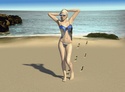 jeune fille à la plage Vue310
