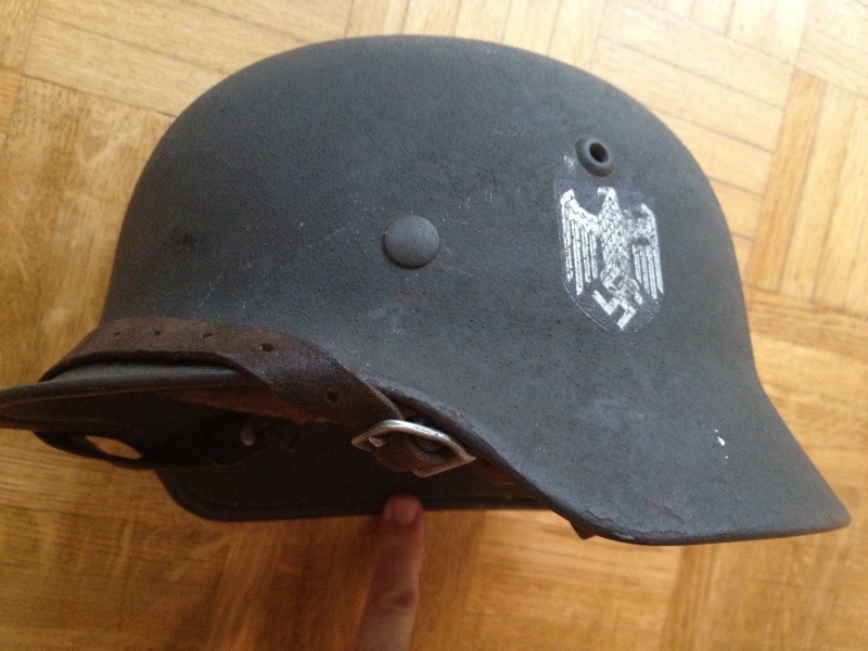 Dernier arrivé : casque allemand modèle 35 WH Img_1315