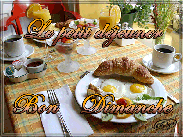 Petit déjeuner ! - Page 31 Dimanc13