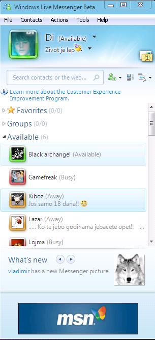 Windows live messenger 9 beta verzija Msn_9_10