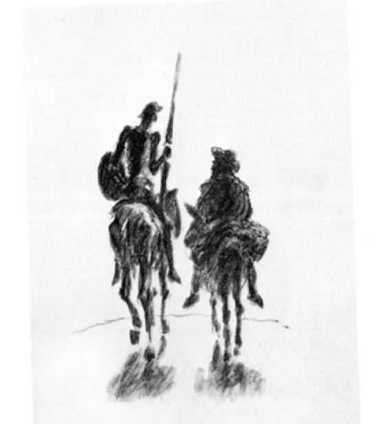 Don Quichotte et Sancha Panza. De qui est ce dessin ? Don_qu10