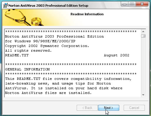 Norton AntiVirus 2003 Professional Edition+ + ( ) 610