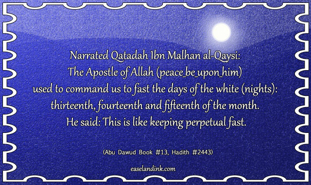 White days reminder for 13th, 14th and 15th of the month - starting tomorrow inshaAllah White_10